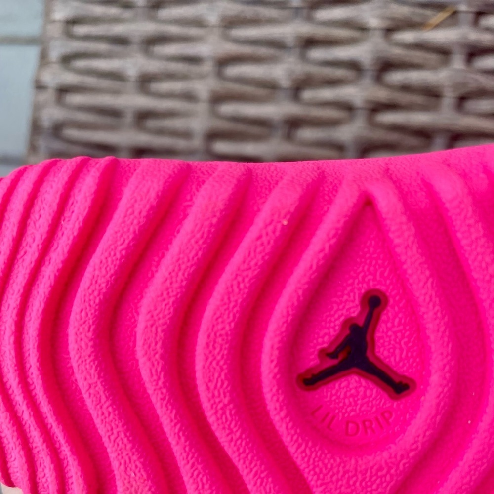 NWOT - Nike Jordan Lil Drip Boots Rain Shoes Neon Pink Size Youth 5Y - Picture 6 of 6